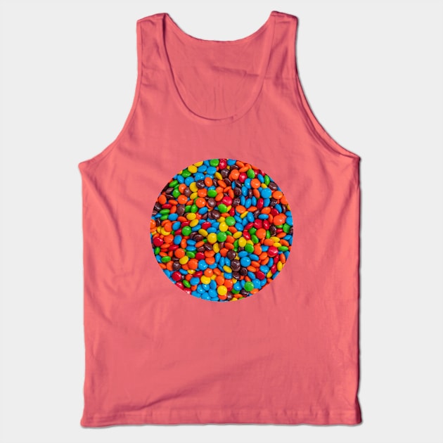 Colorful Candy-Coated Chocolate Tank Top by love-fi